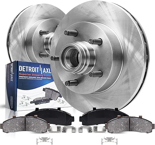 Miniatura 15 de Detroit Axle - Kit de freno delantero para Chevy GMC Silverado Sierra Suburban Savana Express Yukon XL 1500 Tahoe Avalanche Escalade ESV EXT XTS