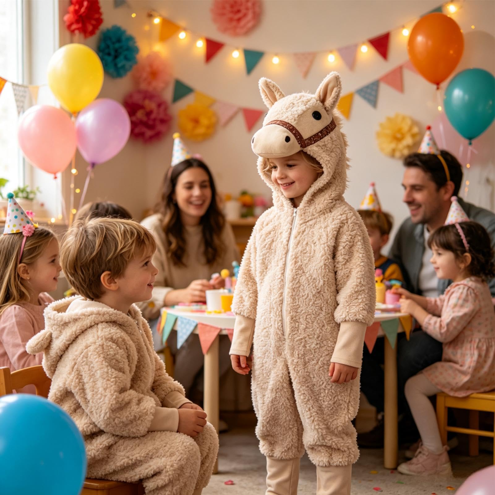 Disfraz de Llama para Niños Mono Unisex de Llama para Disfraz de Cosplay