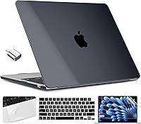 Vista 33 de TWOLSKOO Compatible con funda para MacBook Air M4 de 15 pulgadas versión 2025-2023 M4 A3241 M3 A3114 M2 A2941, carcasa rígida de plástico