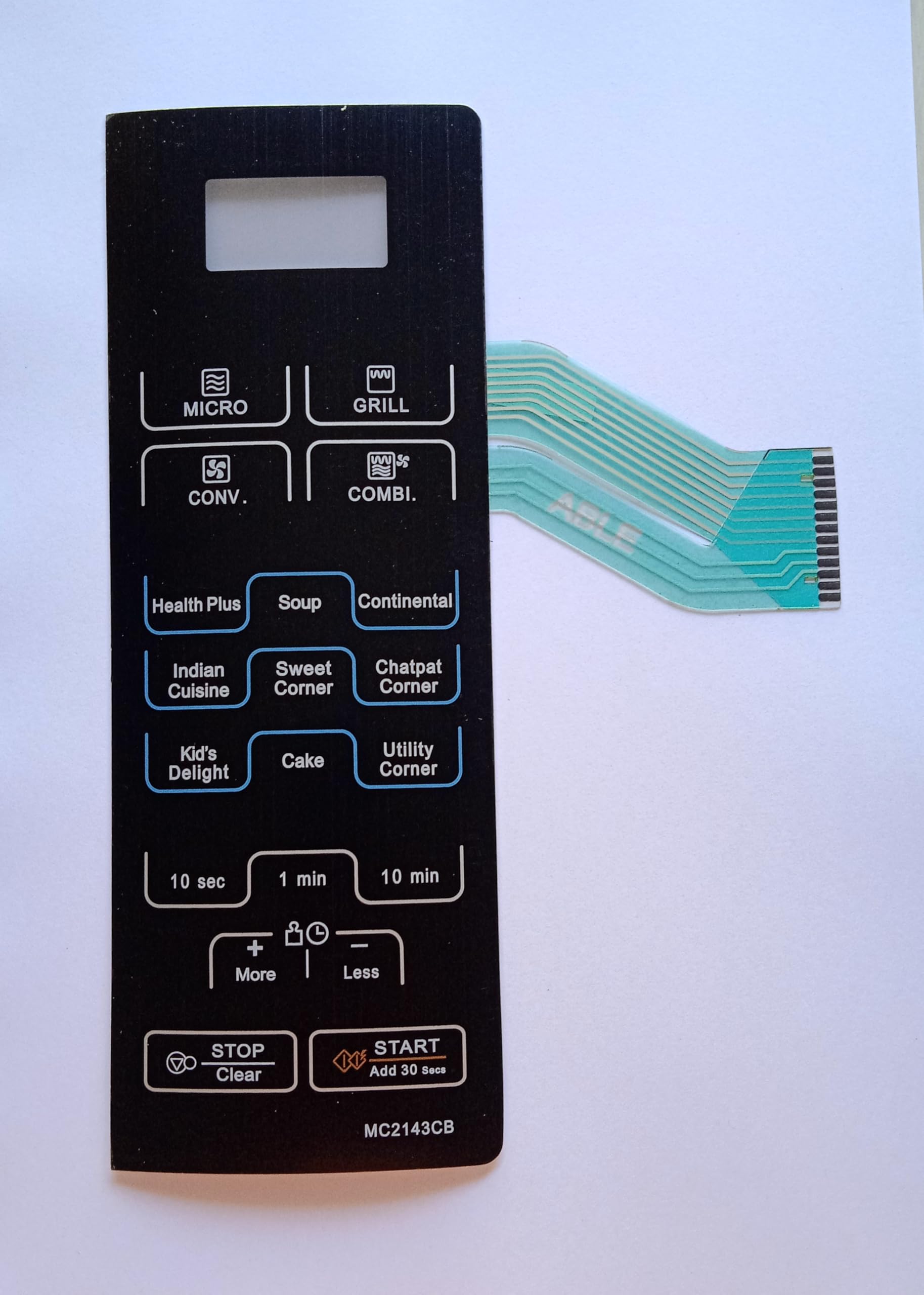 MC2143CB Microwave Oven Membrane Keypad (Black)-image-23