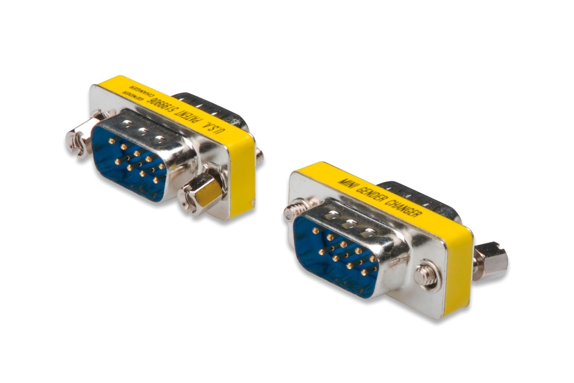 DIGITUS D-Sub 9 Gender-Changer - Adapter - 9-Pin Kupplung - Stecker zu Stecker - RS-232 - RS-485 - TTL - Metallgehäuse
