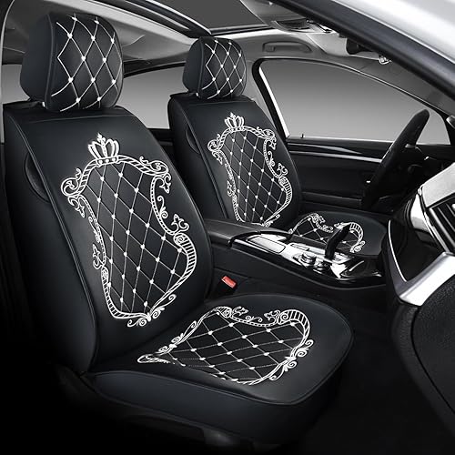 Miniatura 2 de Skysep Crown - Juego completo de fundas de asiento de coche de 5 plazas con ajuste universal y protector de asiento de coche con 2 almohadas de