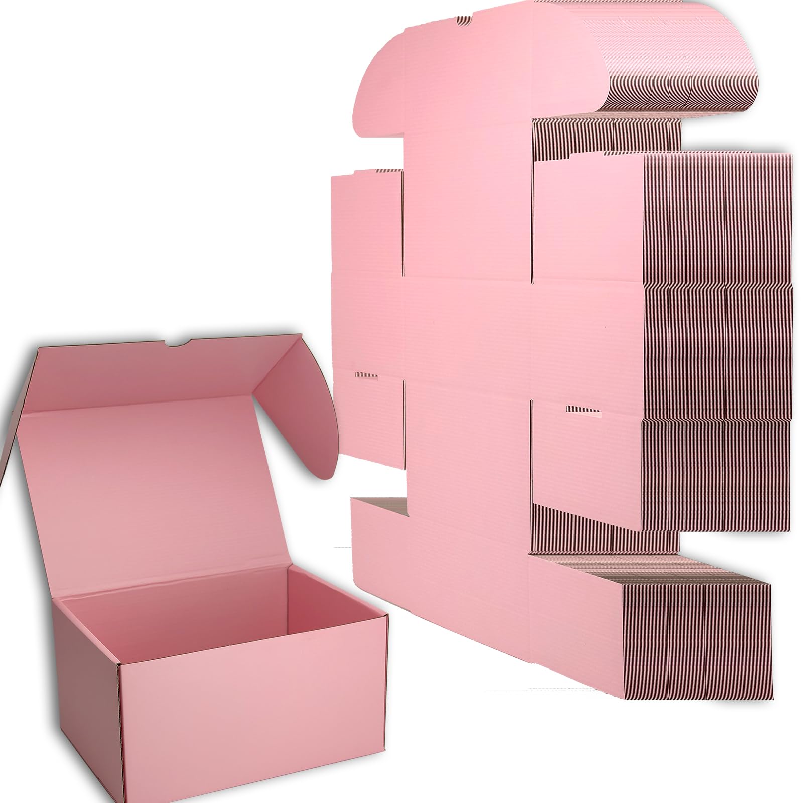 Cenoid Small Postal Boxes, 25x18x13cm Pink Postage Parcel Shipping Cardboard Boxes for Posting Shipping Delivery Packaging boxes for Small Business (Pack of 20) โ image 1