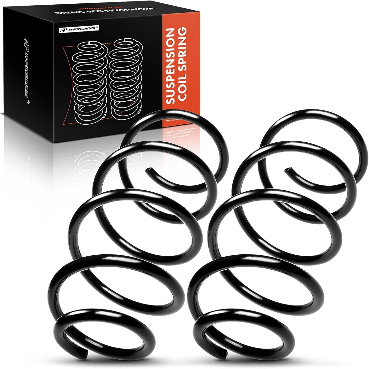 A-Premium Front Coil Springs Compatible with BMW E90 E93 335d 2009-2011 335i 2007-2013, Without Sports Suspension, Driver and Passenger Side, 2-Pack, Replace# 31336767370, 31336767371