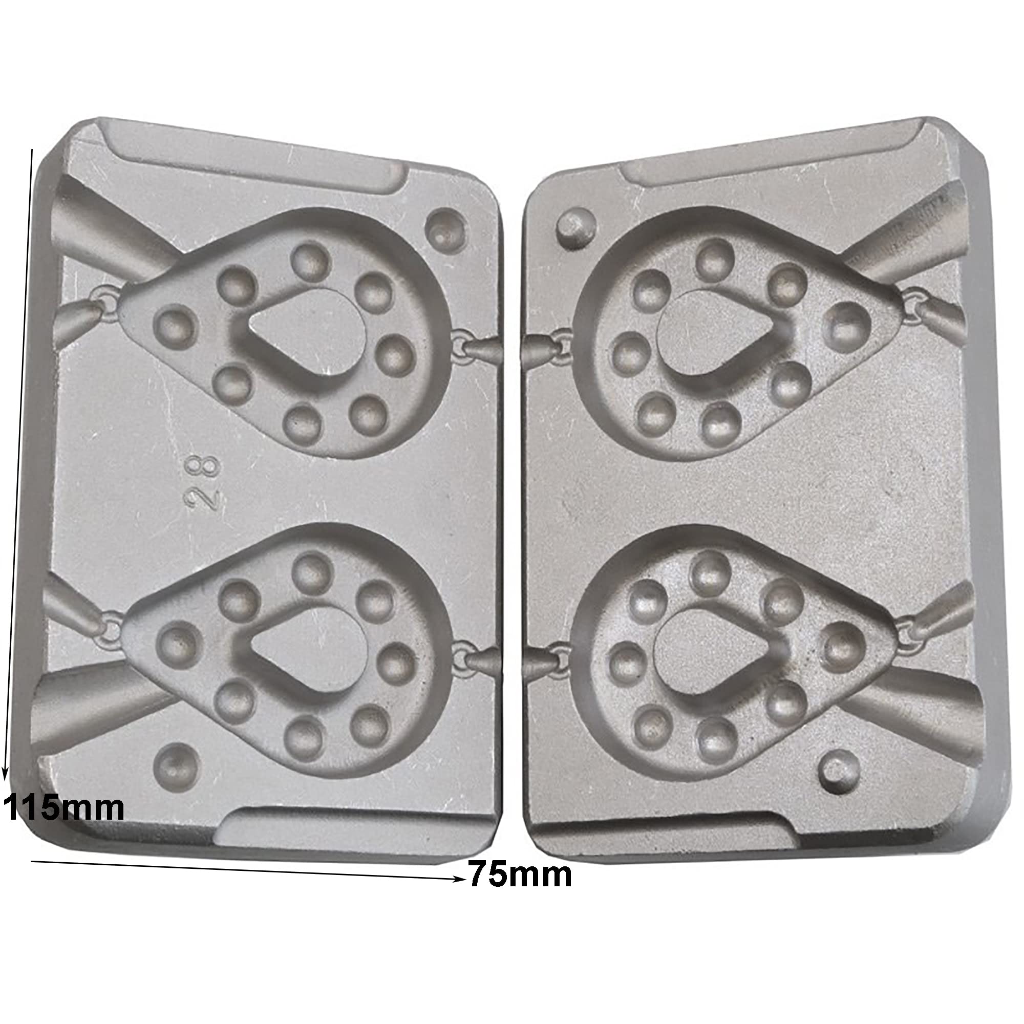 Orologio Grip Pesca Sinker Stampo 210-230g/Carpa, Mare, Pesca Fiume