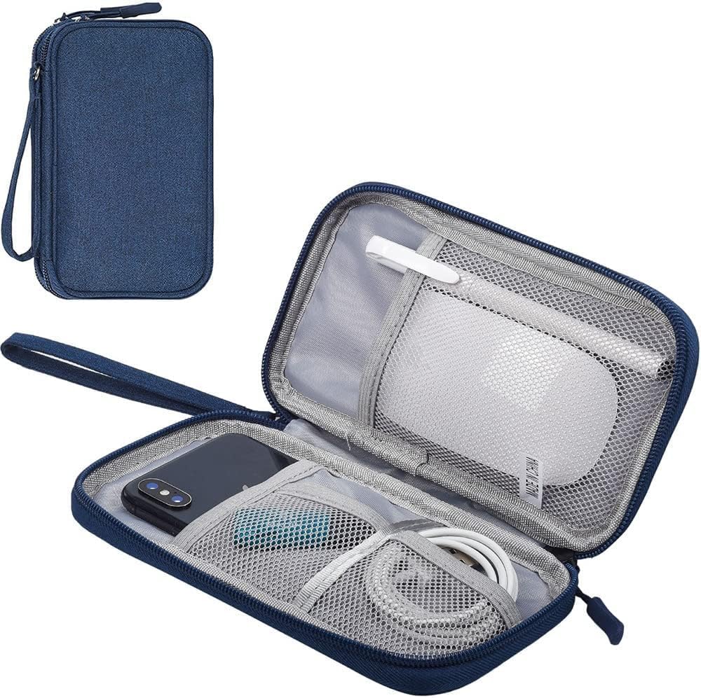 Electronics Travel Organizer Multifunctional for Flash Drive Cords USB Drive 2 Layer Pink | Home & Garden | Household Supplies & Cleaning | Home Organization | Storage Bags-BLUE