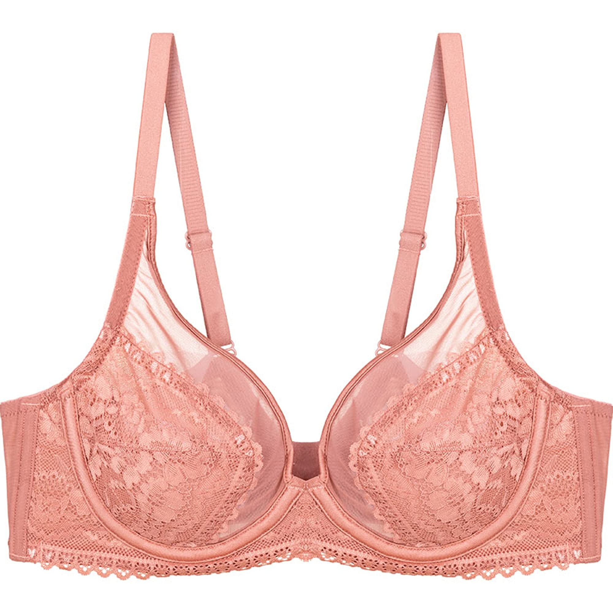 Soutien-gorge Dentelle Rose 90B - Armatures Non Rembourré - Style Balconnet - Neuf Avec étiquettes
