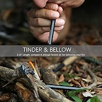 Vista 5 de CrocSee Survival Wick - Kit de manguitos de tubo de fuelle impermeable y aluminio para arranque de incendios