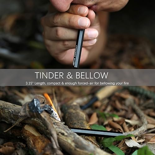 Miniatura 5 de CrocSee Survival Wick - Kit de manguitos de tubo de fuelle impermeable y aluminio para arranque de incendios