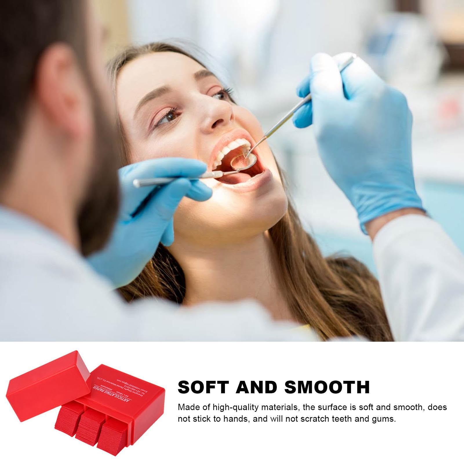 Tsuchiya Mordida Dental Papel Articulado 300 Hojas Alta Sensibilidad Ajuste Oclusal