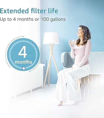 Miniatura 8 de AQUA CREST Filtro de agua para grifo, repuesto para filtro Brita, sistema de filtración de agua del grifo Brita Faucet 36311, FR-200, FF-100, blanco