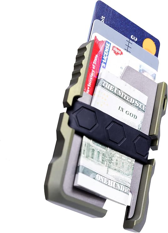 Tactical EDC Minimalist Slim Wallet RFID Blocking - Men (Green)