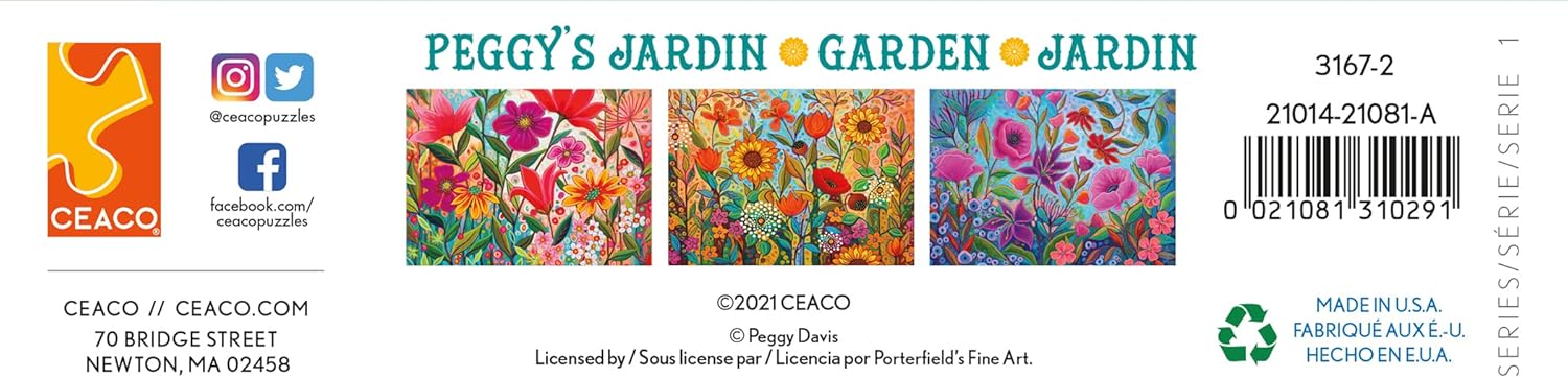 Ceaco - Peggy's Garden - Joy in The Morning - 1000 Piece Jigsaw Puzzle