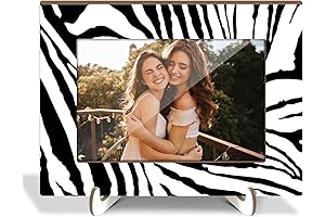 Decorative Zebra Print Picture Frames - 4x6 Photo Display with Distinctive Style