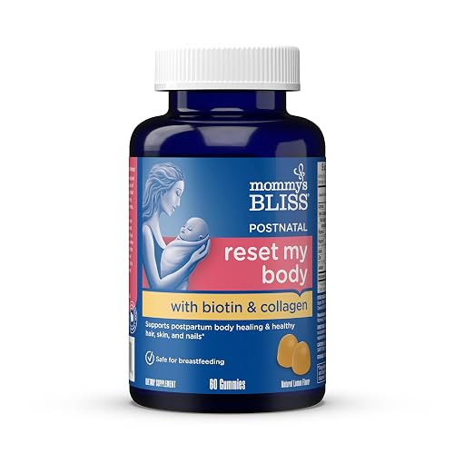 Mommy's Bliss Postnatal Support Reset My Body Gummies with Biotin
