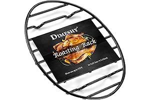 Roasting Rack with Integrated Feet and Nonstick Enamel Finish