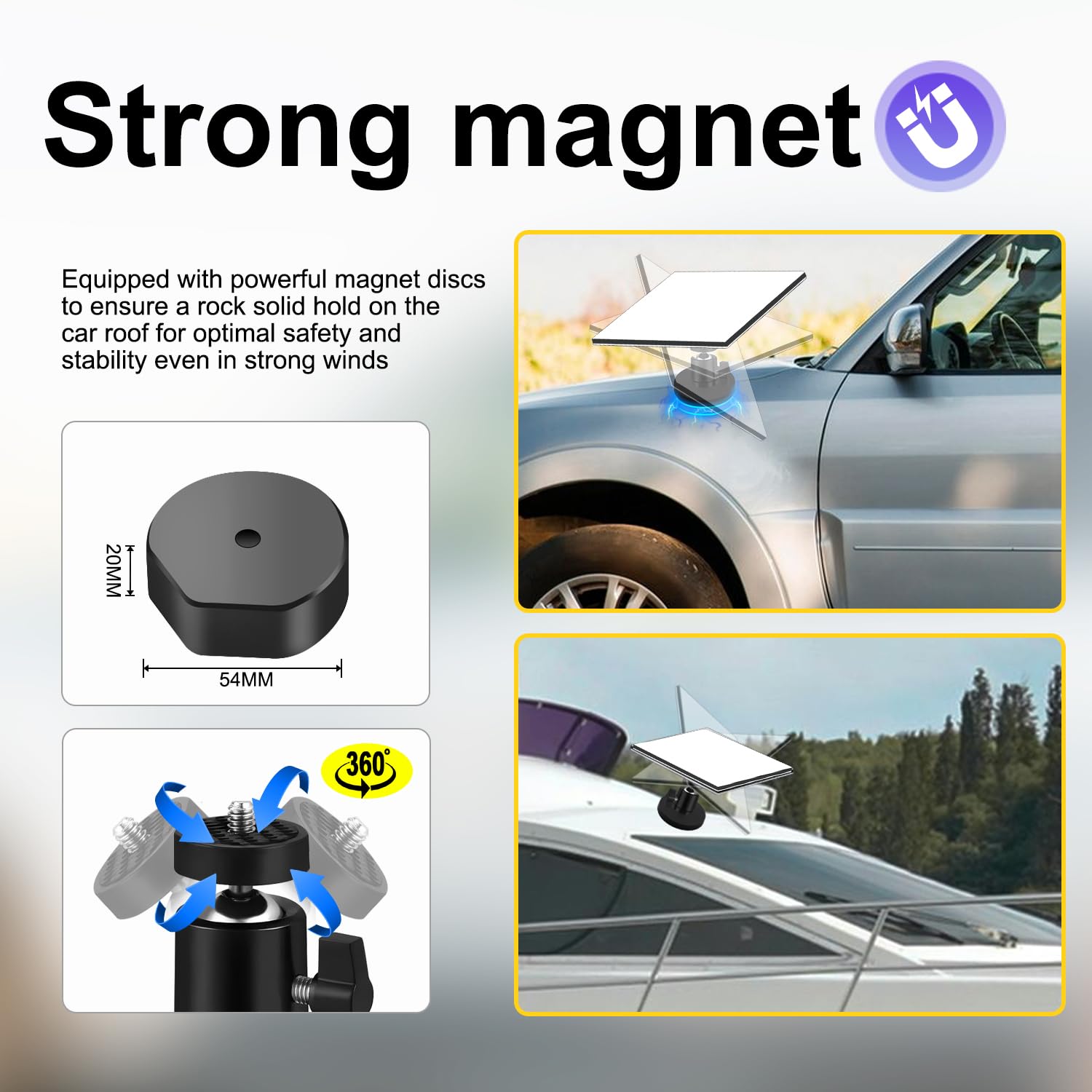 Magnetisch Halterung Adapter für Mini Einstellbar Auto Magnetisch Halterung Kompatibel für Starlink Mini Zubehör-Halterung 37Ib (für Model: SPX-04176000-501)