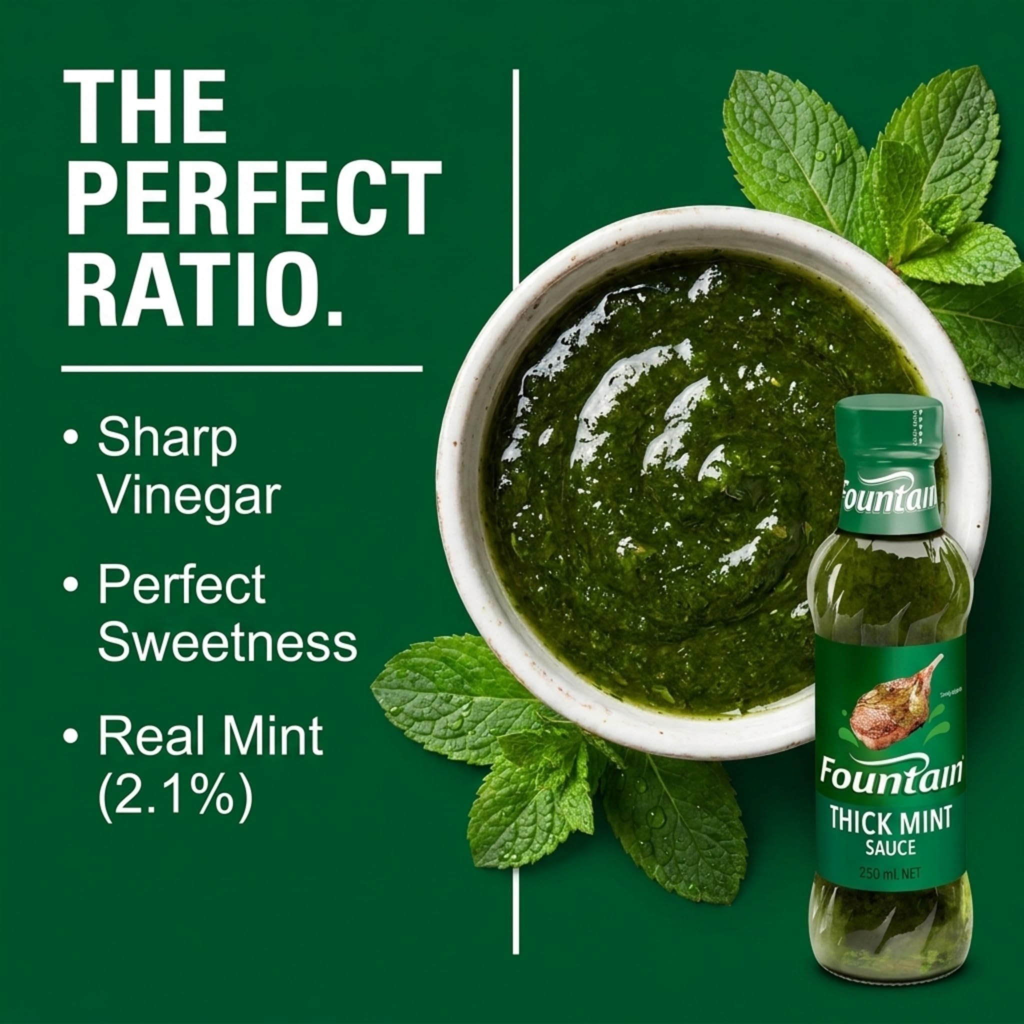 Amazon.com : Fountain Thick Mint Sauce 250ml. : Grocery & Gourmet Food