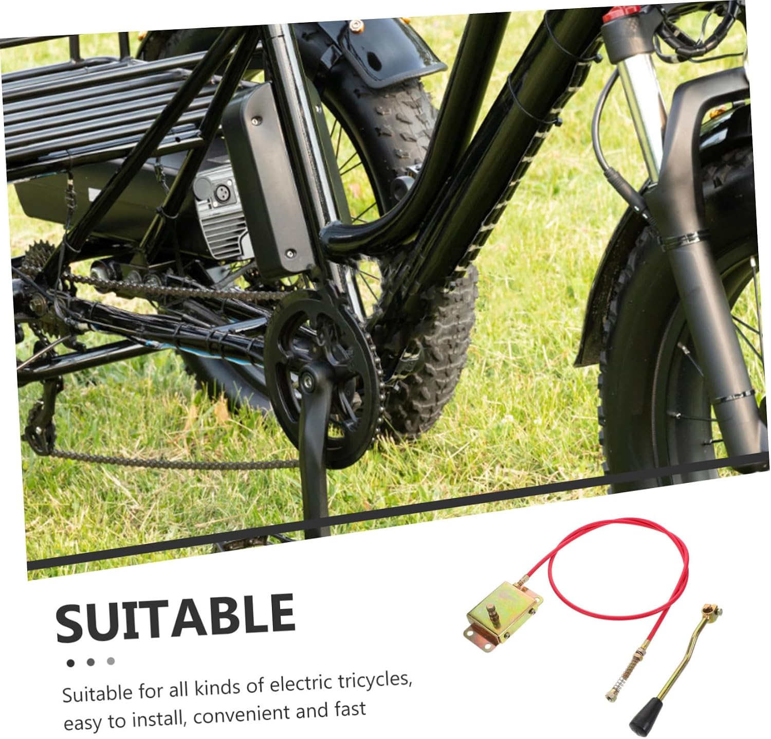 1Set Electric Bicycle Gear Shift Cable Kit High Low Speed Cable Lever for Electric Tricycles Easy Handling Durable Design for Smooth Gear