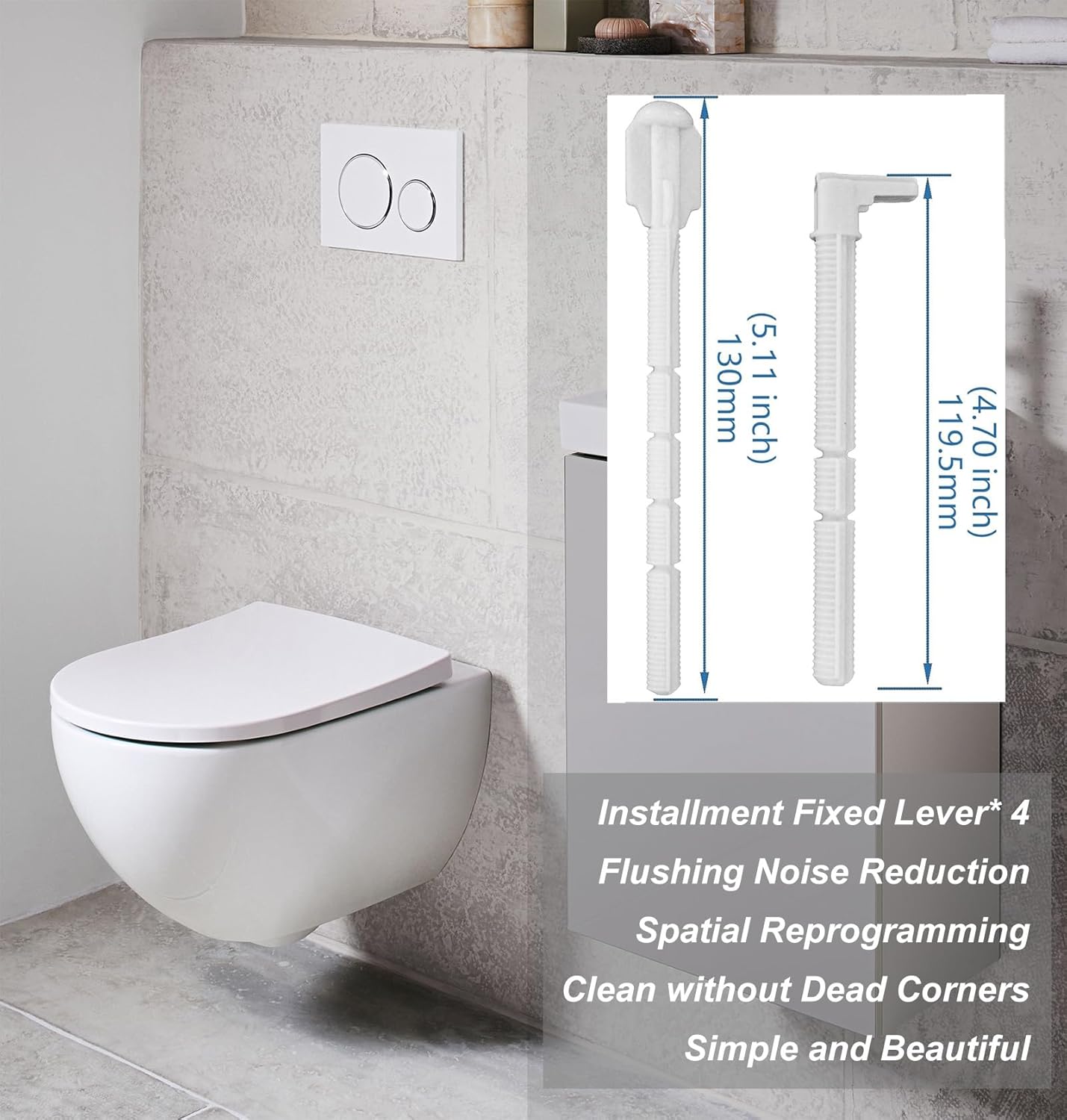 Dual Flush Actuator Plate Compatible with Geberit Wall Hung Toilet Tank Systems Mirror Surface Toilet Flush Valve Plate Sigma20 115.778.KJ.1, Bright Silver