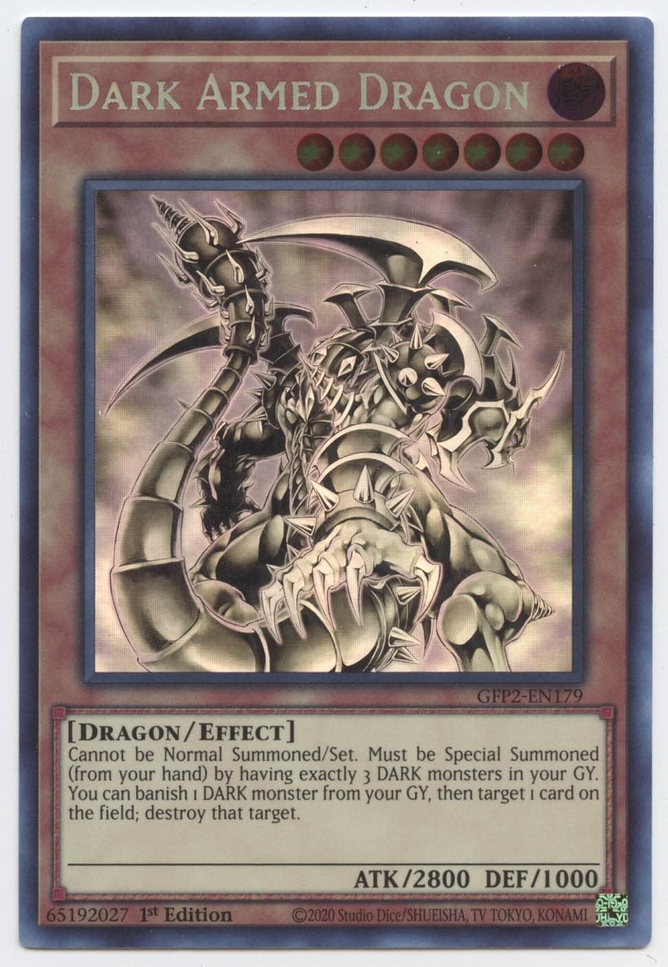 Yu-Gi-Oh! Dark Armed Dragon - GFP2-EN179 - Ghost Rare - 1st Edition