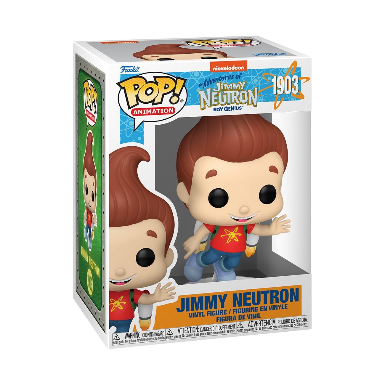 Funko Pop! Animation: Jimmy Neutron - Jimmy - Figura de Vinilo Coleccionable - Idea de Regalo - Mercancia Oficial - Juguetes para Niños y Adultos - TV Fans - Muñeco para Coleccionistas y Exposición