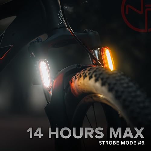 Miniatura 2 de DUO-120 Rear Bike Light  USB-C Rechargeable Red & White LED  Flashing Strobe Tail Light for Bicycle Safety  Adjustable Angle for Seat Post, Fork, or