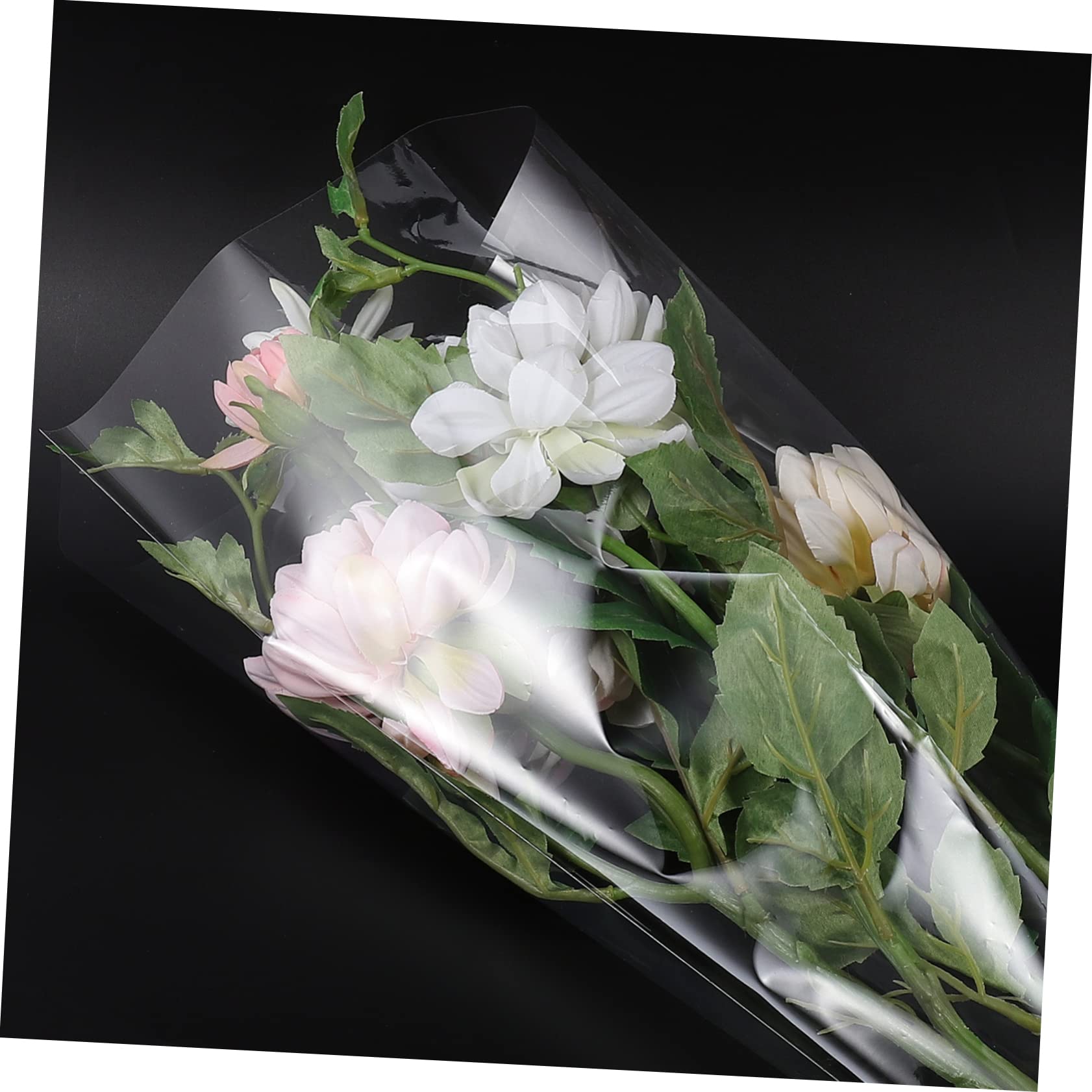 Amazon | UTHCLO 50個透明 花束用バッグ 花の包装用バッグ フラワー