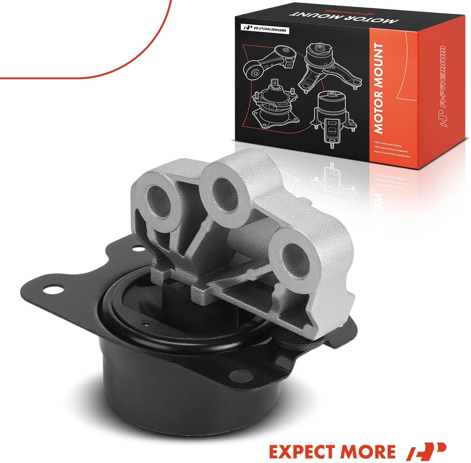 A-Premium Rear Upper Transmission Mount Compatible with Chevrolet HHR 2006-2011, Cobalt 2005-2010 & Pontiac Pursuit 2005-2006, G5 2007-2010 & Saturn Ion 2005-2007, Automatic Transmission