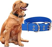 Vista 7 de Love Dream Collar militar ajustable para perro, collares tácticos de nailon con anillo en D de metal y hebilla para perros grandes y extragrandes