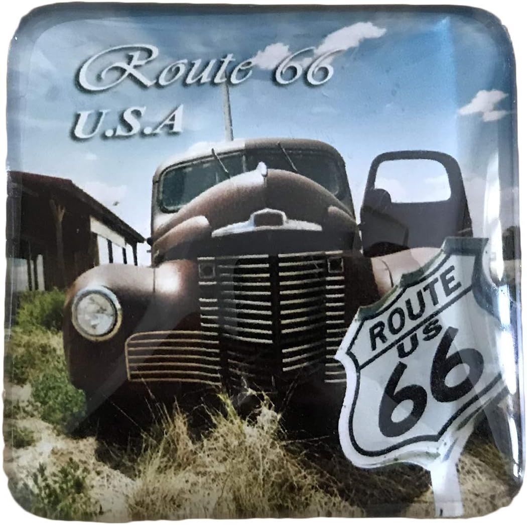 3D Route 66 Vintage Sticker