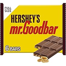 HERSHEYS MR. GOODBAR Chocolate with Peanuts Candy Bars, 1.75 oz 6 Count