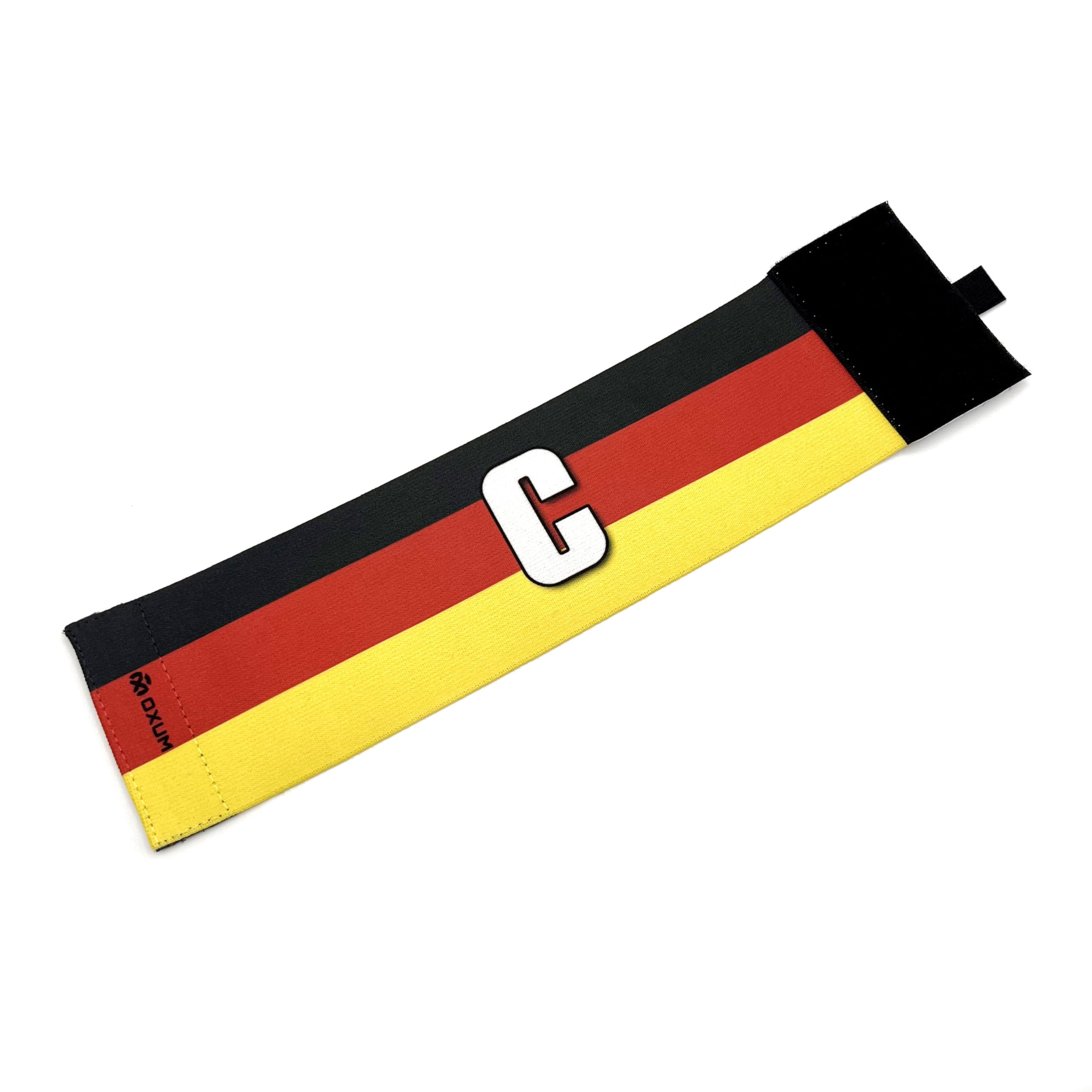 OXUM Sport Captain's Armband for Children and Adults - Football Armband with the Flag of Germany - Elastic and Adjustable Armband Size S