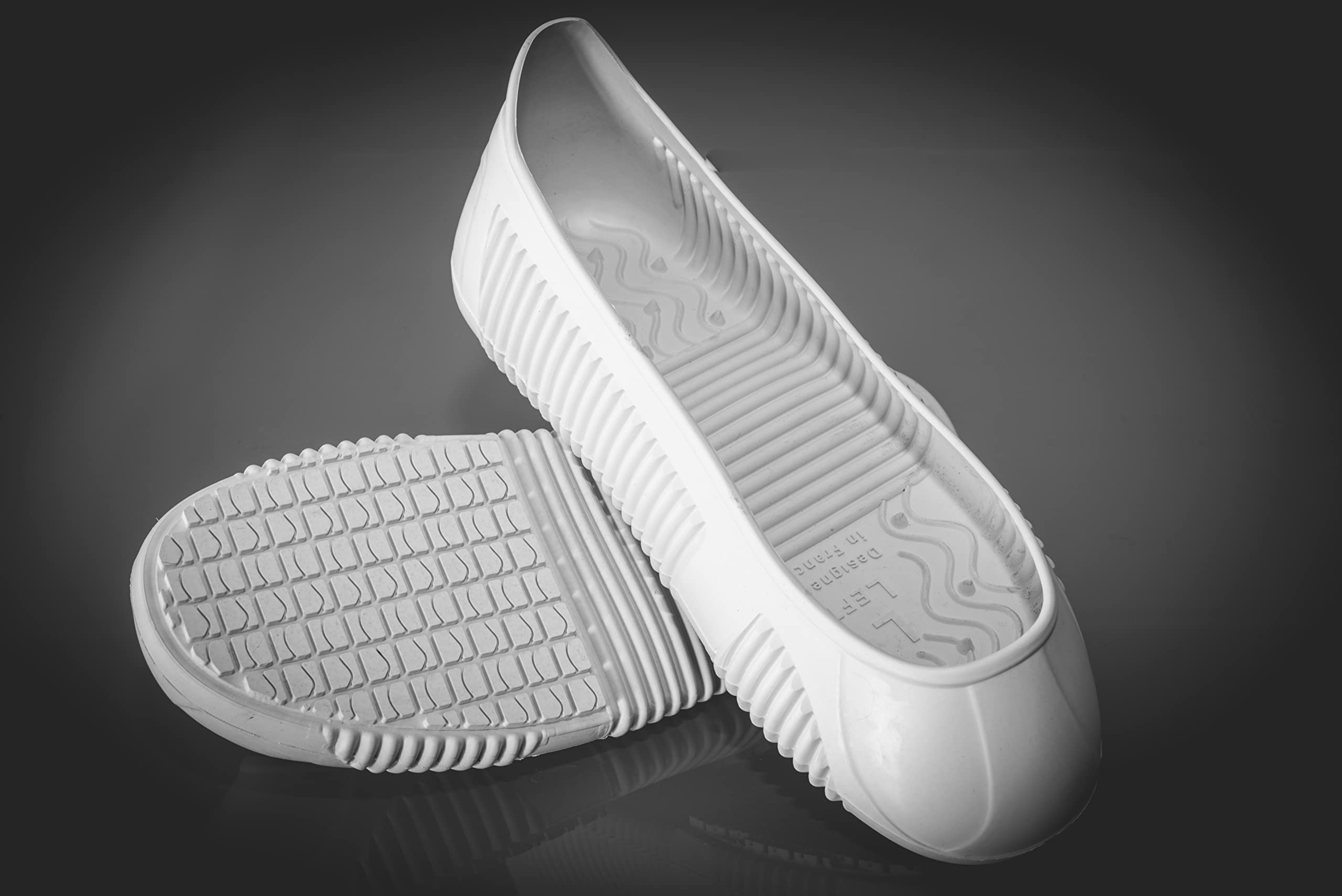 Tiger-Grip EASY GRIP sur-chaussure de sécurité, blanc, large (41-44, rouge), antidérapante