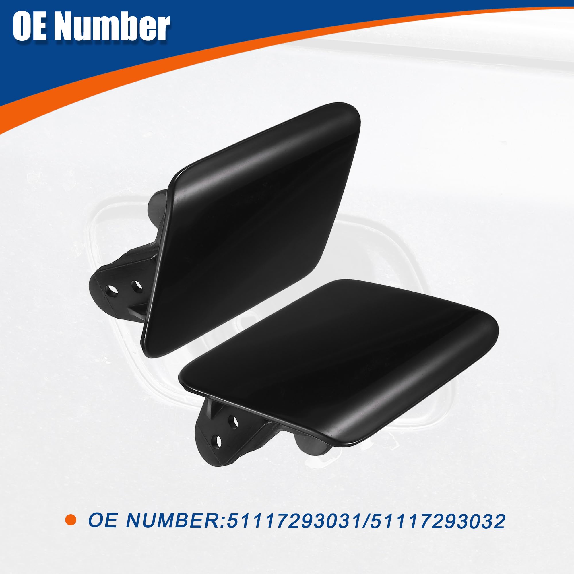 Amazon.com: uxcell 1 Pair Front Left Right Headlight Washer Spray 