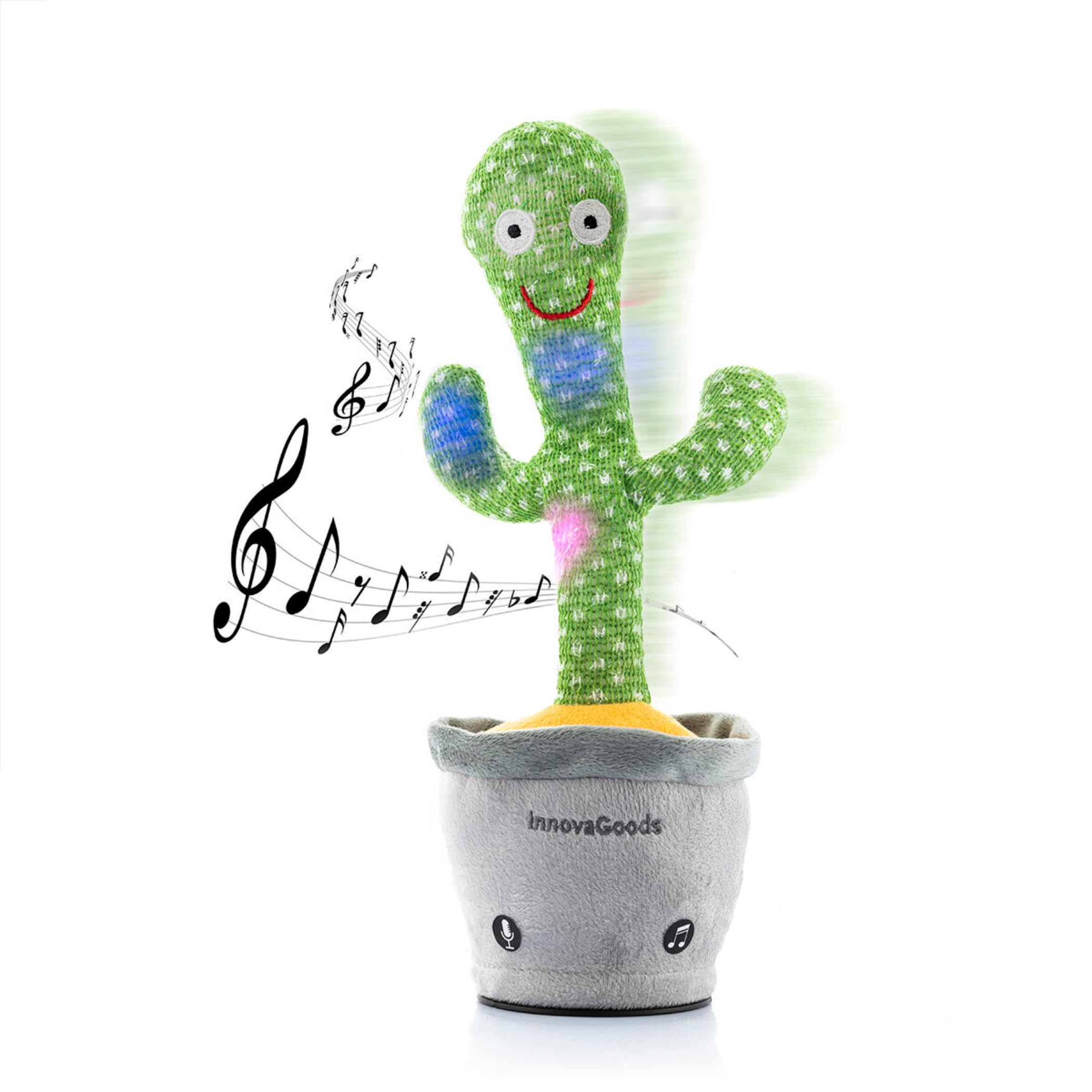 Oplaadbare Dansende en Pratende Cactus met Muziek en Meerkleurige Led's  Cacxi InnovaGoods : Amazon.nl: Speelgoed & spellen