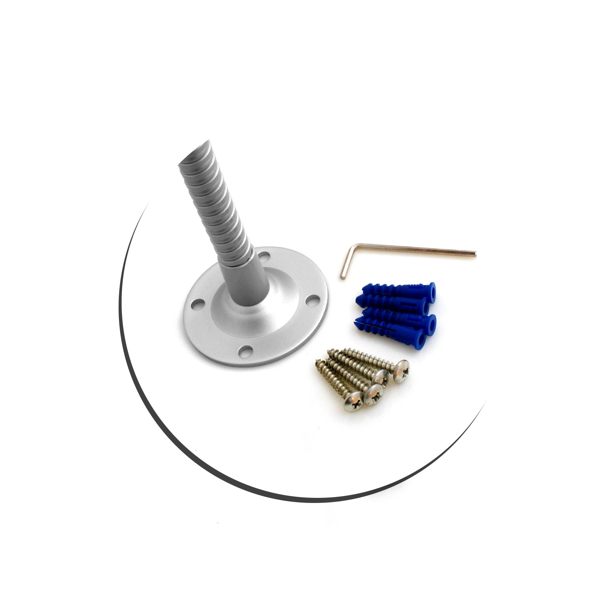 SYSTEM-S abschliessbarer antifurto a Collo di Cigno Supporto a Parete Show Room Titolare con Serratura di Sicurezza per Tablet PC 7"-10 Pollici