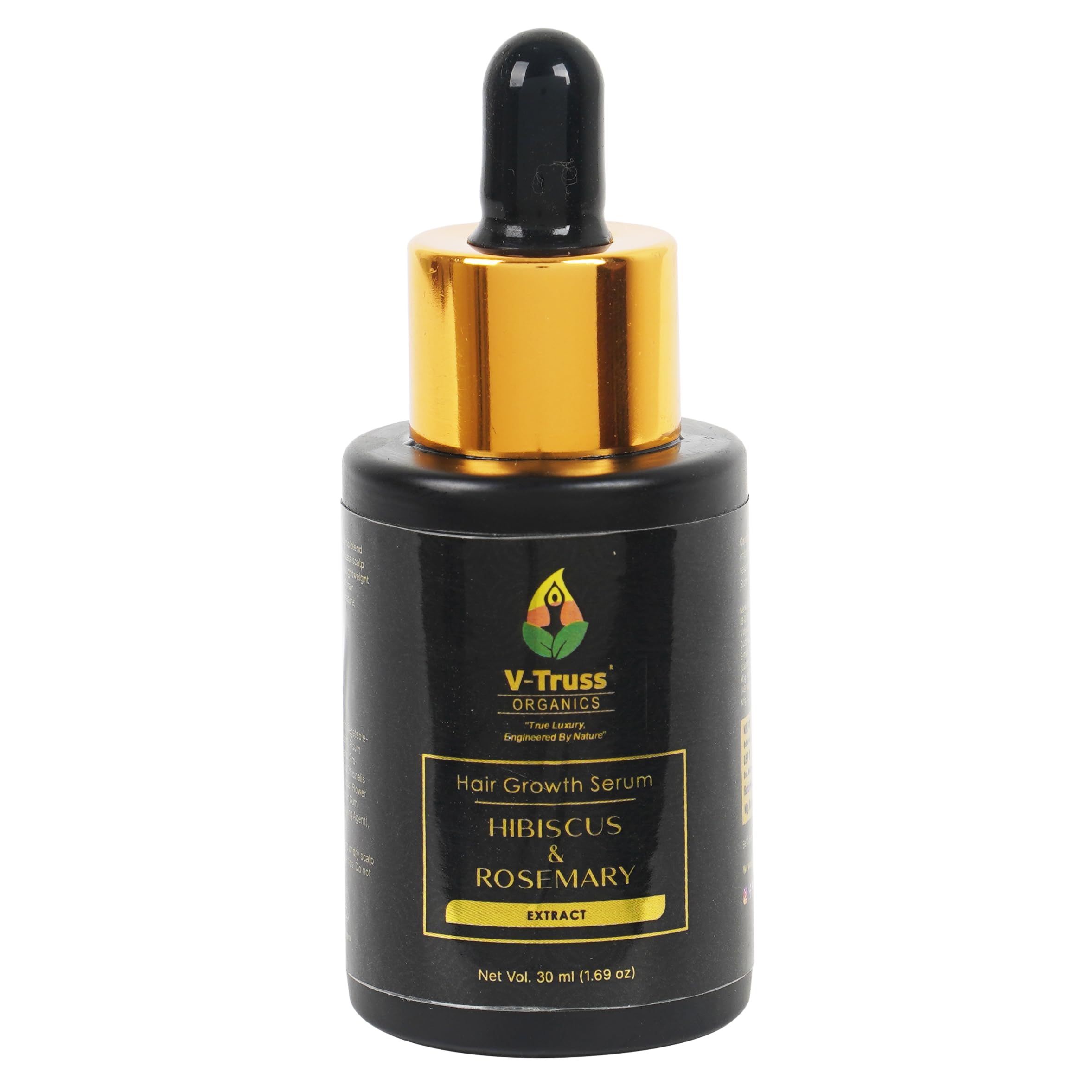 V-Truss Organics Hair Growth Serum with Rosemary, Hibiscus, Amla, Vitamin B3 & B5 | Lightweight Hair Serum for Stronger, Fuller Looking Hair | Scalp Nourishing Formula for Men & Women | 30 ml-image-18