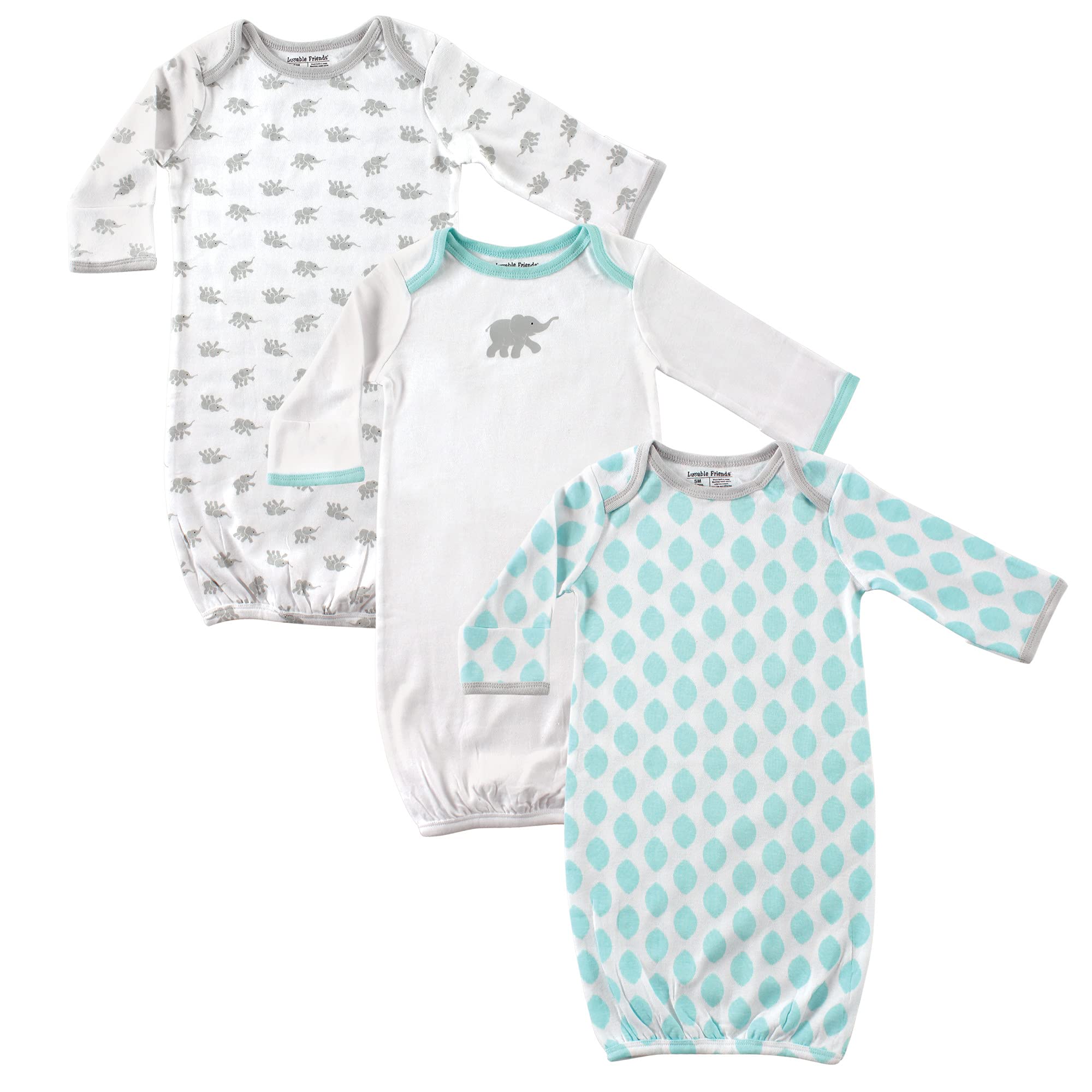 Luvable Friends Baby Cotton Gowns