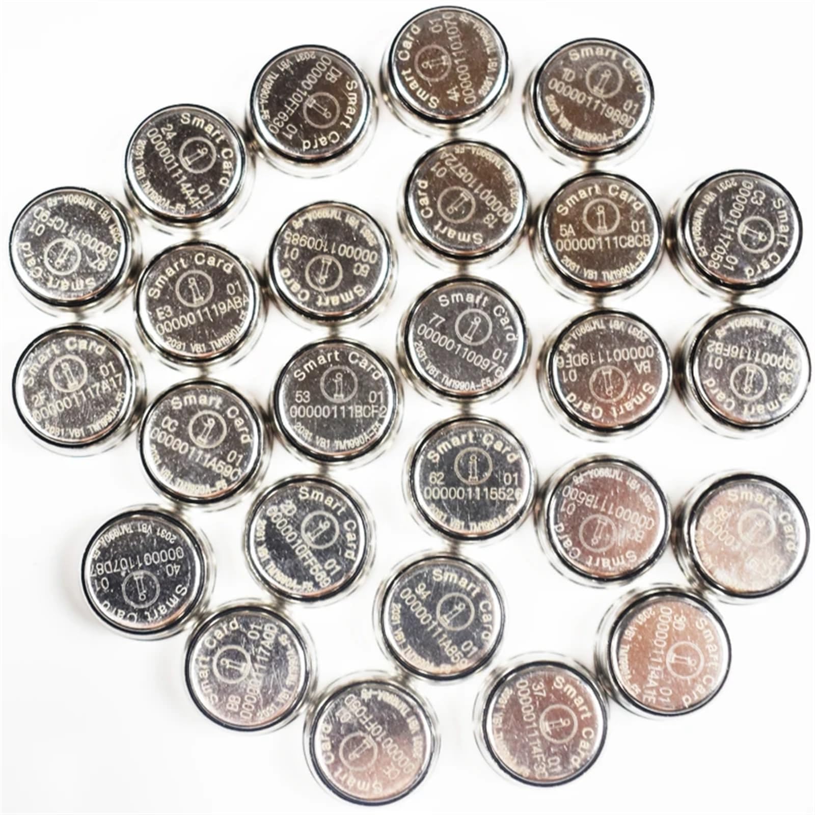 MIELEU 10pcs/Lot 64bit TM Location Ibutton Key DS1990A-F5 for Patrol Guard Tour System
