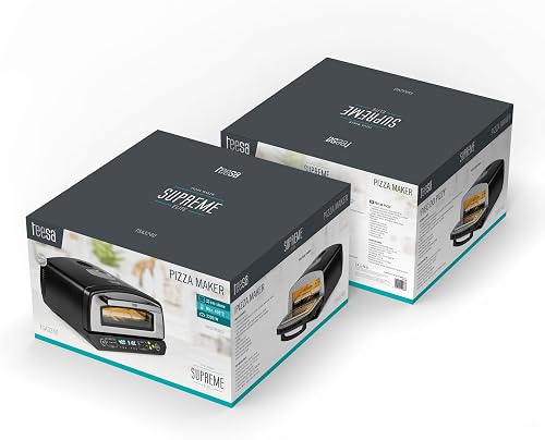 Teesa Forno per pizza Supreme Elite TSA3240, potenza 2200 Watt, 450 gradi, due riscaldamenti, finestra nel corpo in pietra, 33 cm, diversi programmi di cottura - 7