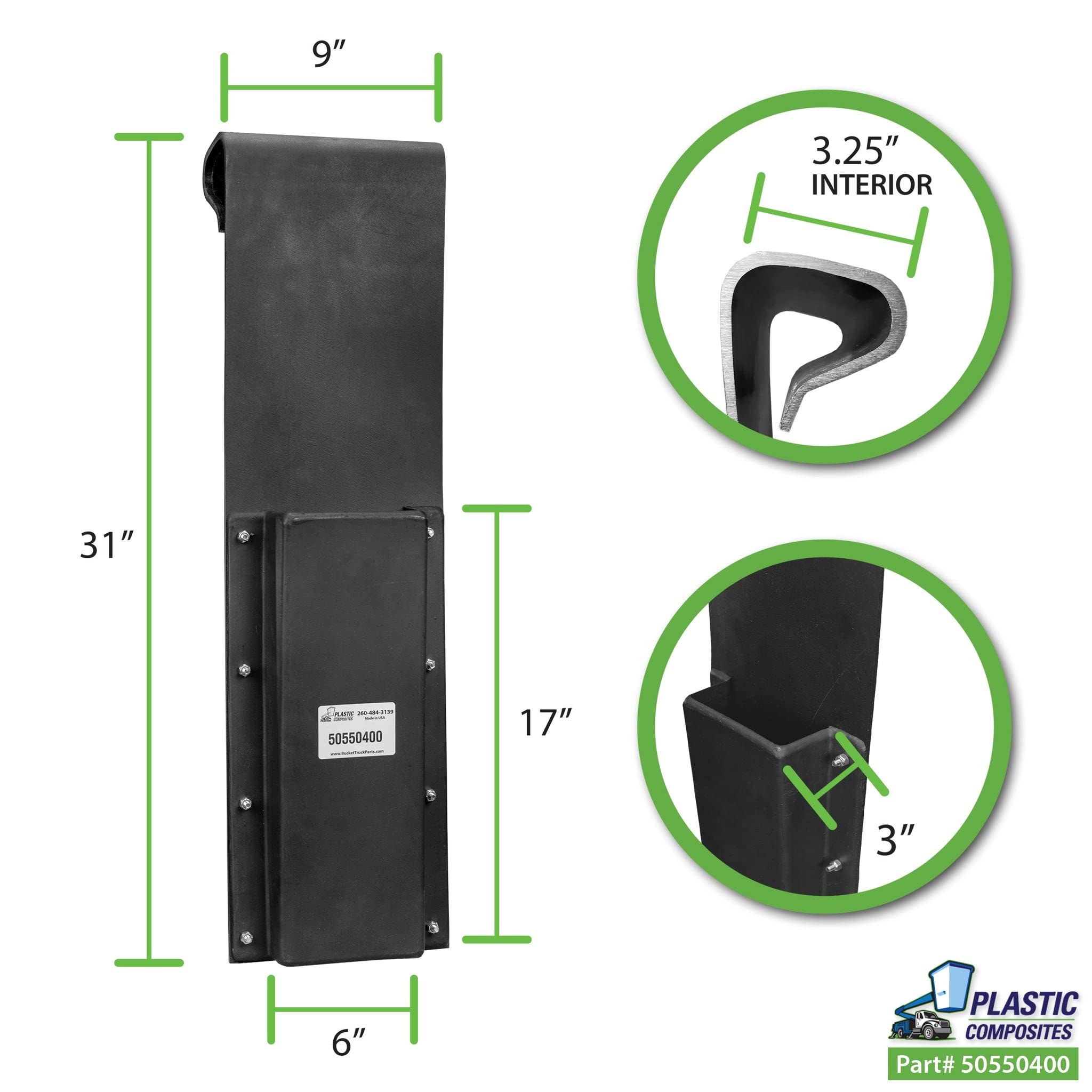 Funda para motosierra – Plástico – Montaje en cubo (solo montaje interior) (sin forro)