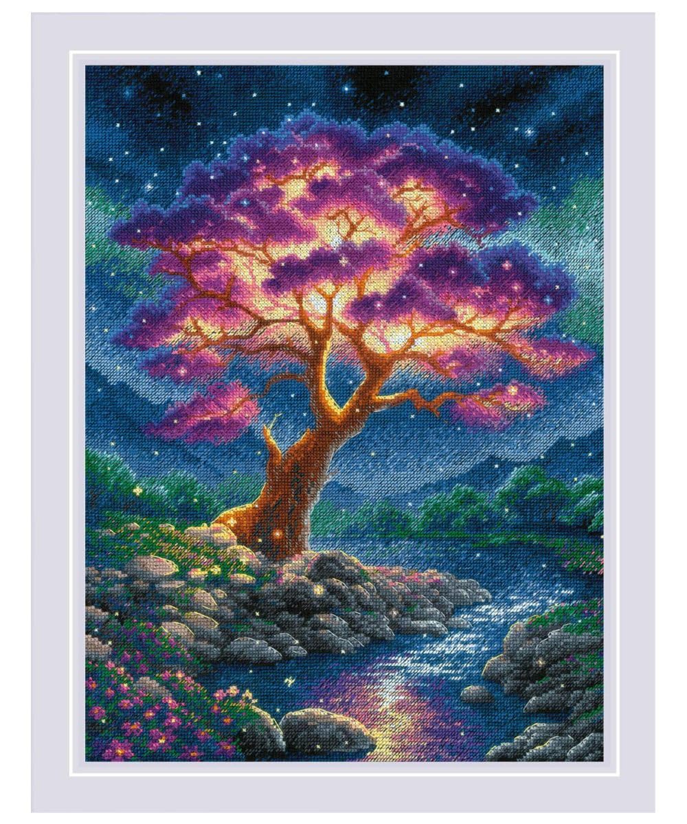 RIOLIS - Mysterious Universe 2240, Cross Stitch Kits 11¾" x 15¾", Cross Stitch Kits for Beginners & Advanced, Crossstitching Kits Adult, Counted Stitching Kits, Embroidery Kit
