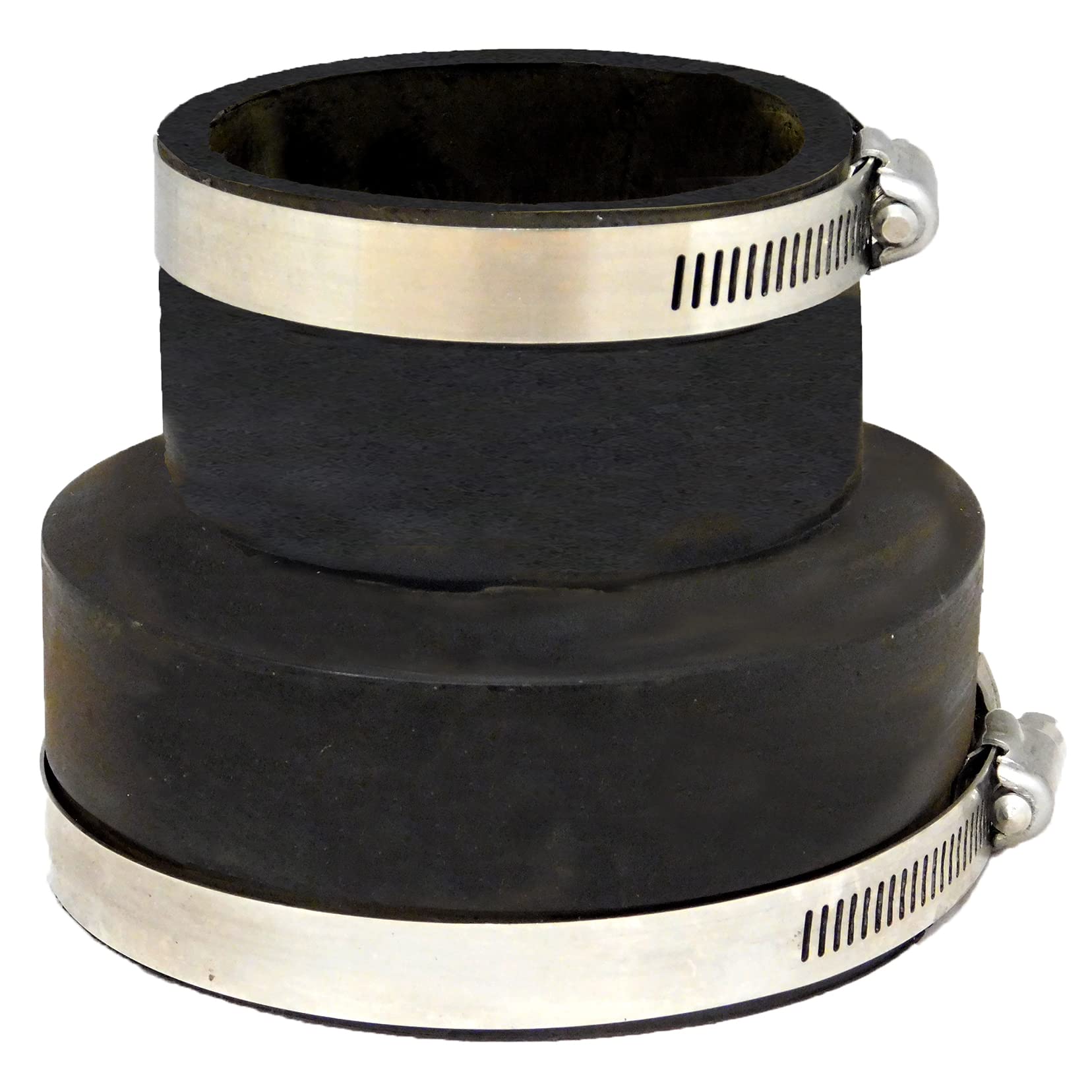 Aquacadabra Rubber 4" to 3" Reducer Pipe Adapter for Pond & Garden