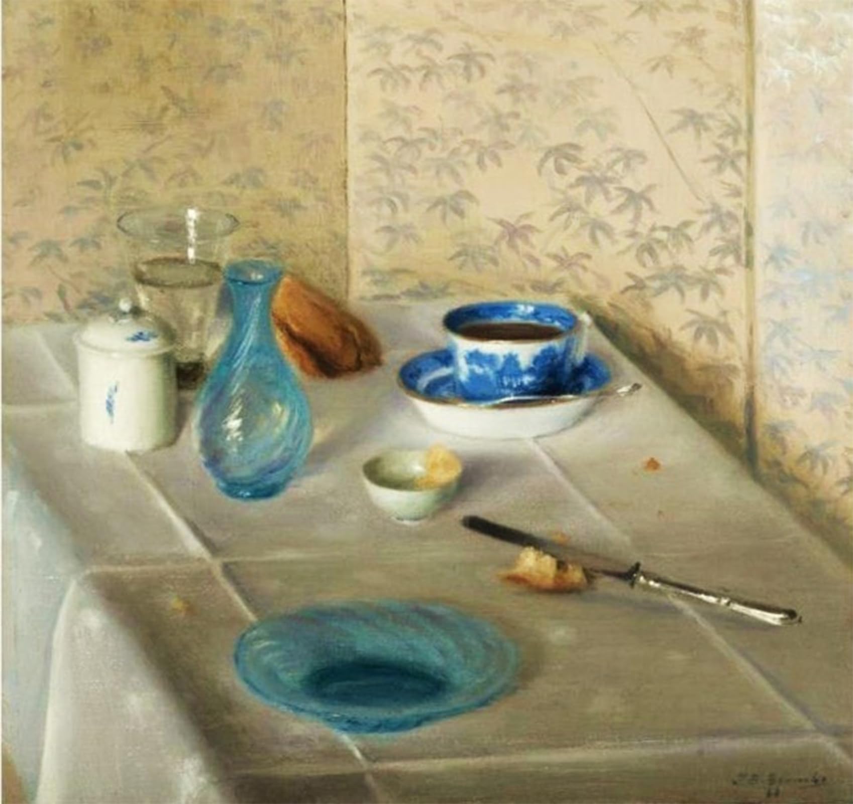 SERENDIPITP Abstract Painting Mural Print Picture Wall Decor Painting Still Life Jacques Emile Blanche Vintage Wall Artwork for Home Decor 60x90cm