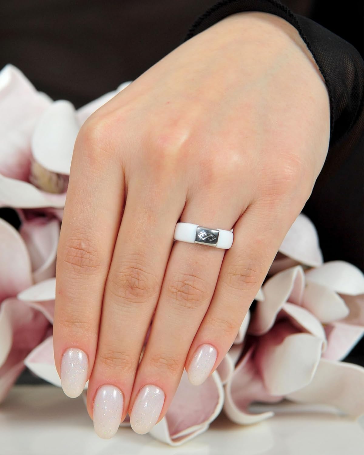 Rinfit Silicone Rings for Women 6mm Wide & Men 7mm Wide, 2mm Thick - Silicone Wedding Bands- Infinity Ring with Metal Plate - Patented Design - Image 7