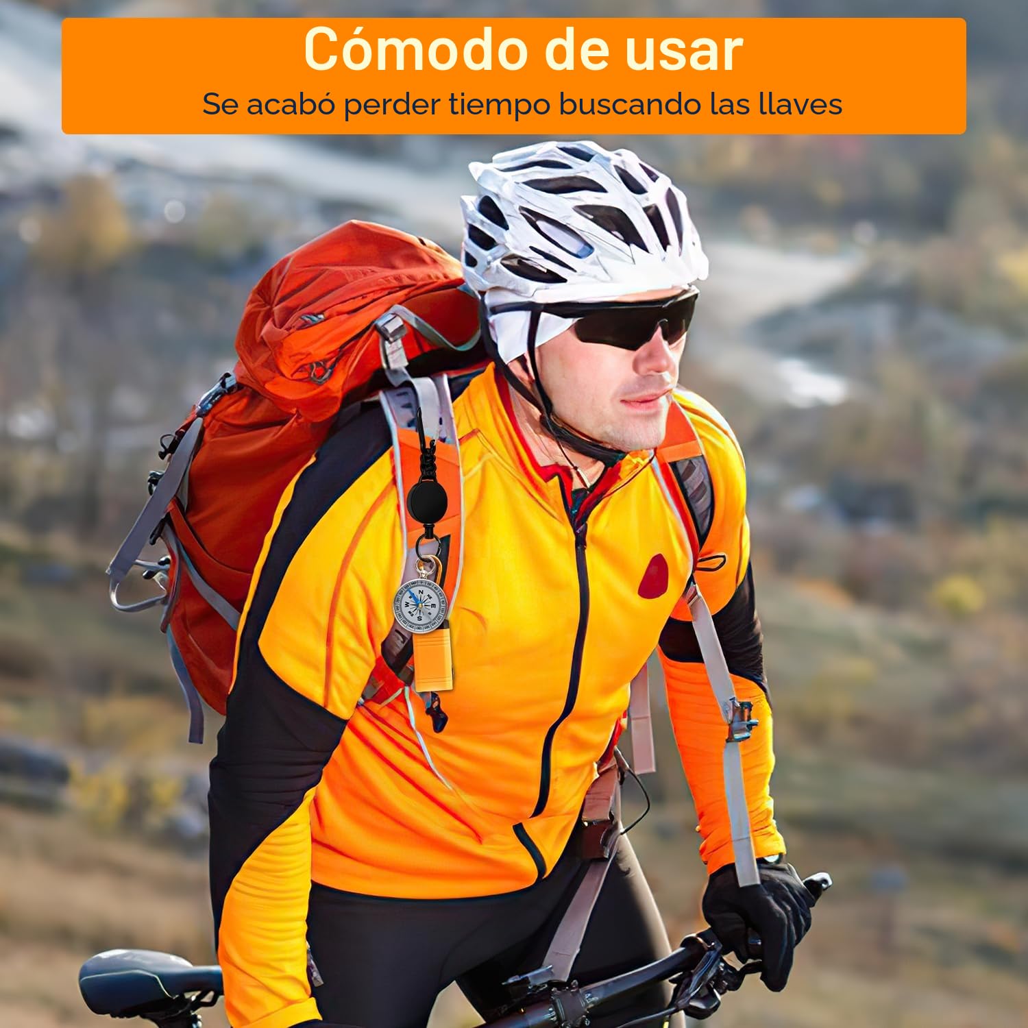 Llavero retractil 3 piezas llavero extensible retractil con cuerda de acero extensible de 60 cm soporte para tarjetas de identificación extensible con mosquetón (negro)