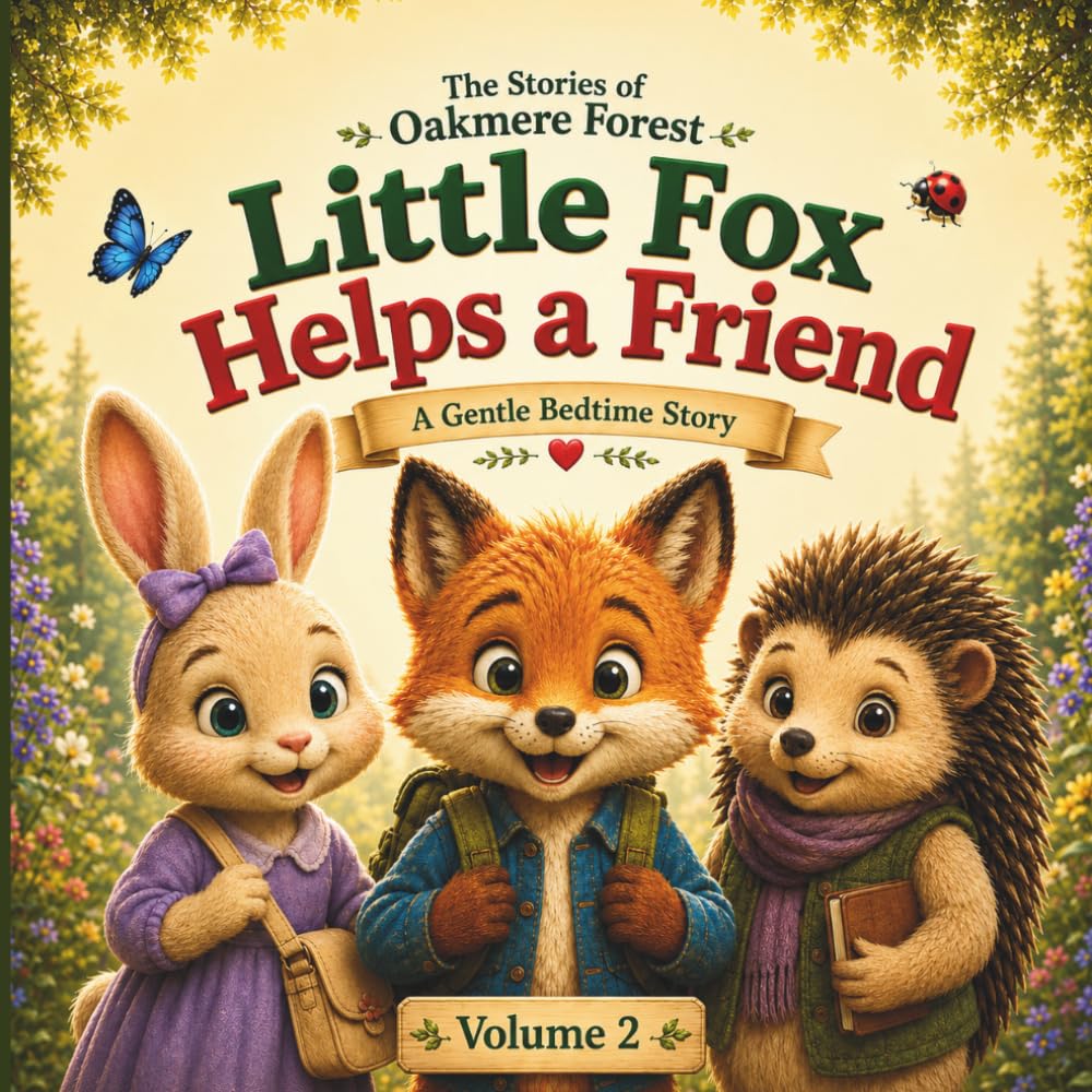 Little Fox Helps a Friend: A Gentle Bedtime Story About Helping Others, Kindness and Friendship (The Stories of Oakmere Forest)