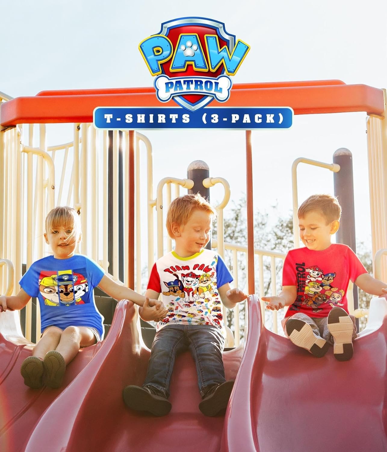Paw Patrol Graphic T-Shirt (Sets) Marshall Chase Rubble Rocky Skye Everest Zuma Outfit Tee Toddlers Birthday to Kids Clothes - Image 5