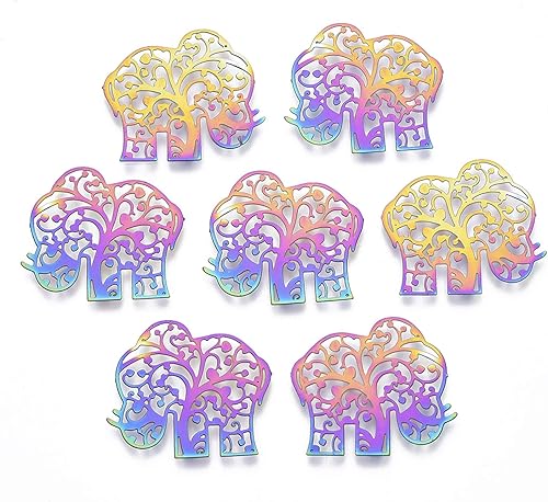 Miniatura 1 de Mega Pet Acero Inoxidable Filigrana Juntas Enlaces Metal Grabado